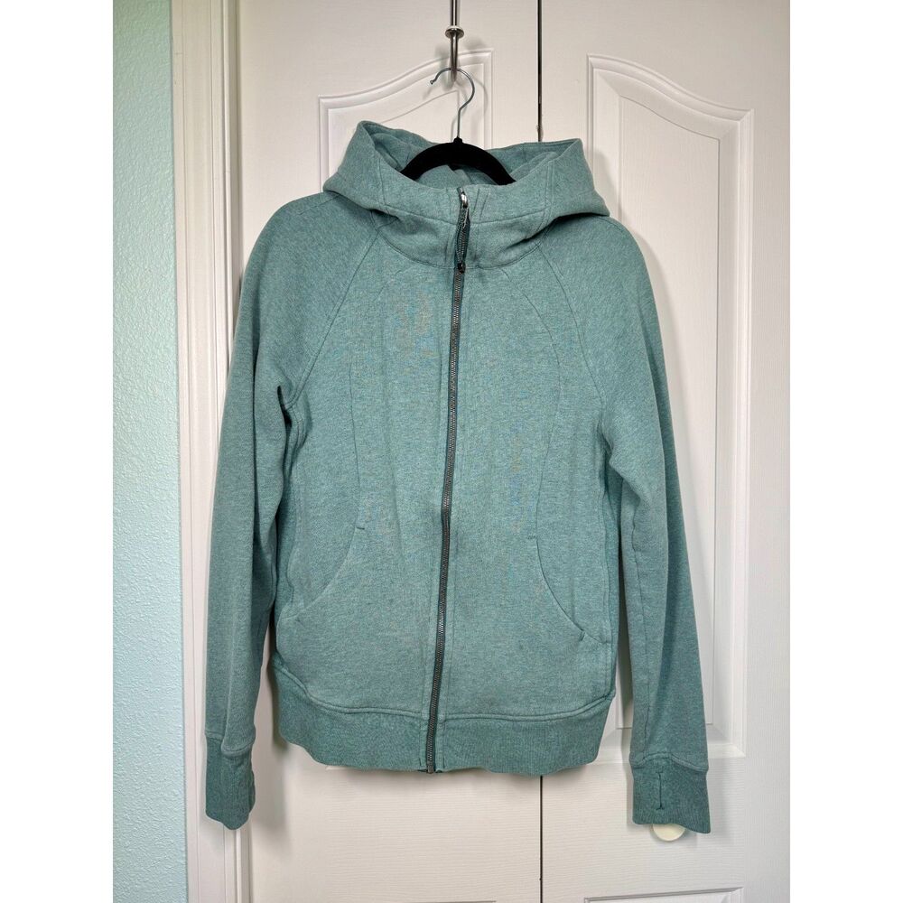 Lululemon Scuba Full-Zipped Hoodie Light Green